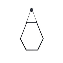 LULUTING Specchio Trucco Bagno Specchio Decorativo Specchio, Lavandino Specchio da Muro in Ferro battuto Specchio Esagonale Specchio 50 * 70cm