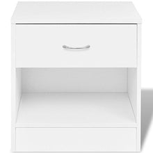 Cikonielf - Comodino con cassetto e portaoggetti, 2 pezzi, per camera da letto, soggiorno, corridoio, ufficio, 36,5 x 30,5 x 38 cm