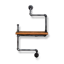 &ripiano di stoccaggio Wallboard Hanging Shelf, Soggiorno Camera da letto multifunzione Parete attrezzata Mensola in ferro battuto Legno Tubo Rack Scaffale di finitura (Color : 1#)