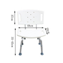 JXXDDQ sgabello da bagno, Sgabello da Bagno Sedia da banco con Antiscivolo da Bagno for Anziani, Anziani, gravidi, disabili e disabili Bianco