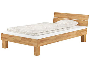 Erst-Holz Moderno Letto/futon 120x200 in Faggio Laccato con doghe rigide 60.80-12