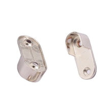 Vientiane Supporto per Binario Armadio, 2 Pezzi Montato a Parete Armadio Guida Supporto Staffa Tubo per Asta Armadio (Diametro 19mm)