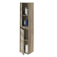 Bagno Italia Mobile Bagno cm 80 Rovere venato con lavandino Specchio colonna inclusa arredo moderno sospeso