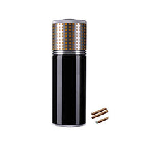 YYYUR Acciaio Inossidabile Cigar Tube, Lega di Zinco Portatile Tubo Cigar Crema idratante, 4 Sigari, Viaggi Lavoro Casual Cigar Tube, 50 x 200 mm,B
