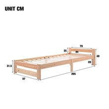 WGYDREAM Letto Letto Singolo Struttura in Legno Massello Base per Rete Solida con Testiera Ampio Spazio di Archiviazione per Adulti Bambini Bambini, 90x200 Cm