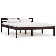 SKM Giroletto Marrone Scuro in Legno Massello di Pino 120x200 cm (18.38kg)