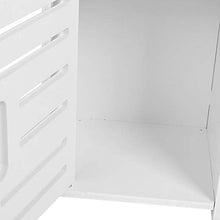 Ausla - Armadietto da bagno a pavimento, colore: bianco, impermeabile, 120 x 22 x 22,5 cm