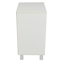 LIMAL - Cassettiera con porta in vetro, 58 x 40 x 30 cm