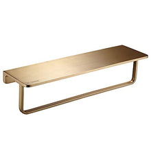 LCSD Deposito del Bagno Mensola Bagno in Rame Spazzolato Bagno in Rame Spazzolato Nordico in Ottone con Portasciugamani Appendiabiti da Parete 37 * 10 * 10 Cm