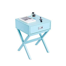 DNSJB Comodino, Comodino Comodino con cassettiera, cassettiera X-Shape per casa, Soggiorno e Camera da Letto (Color : Light Blue)