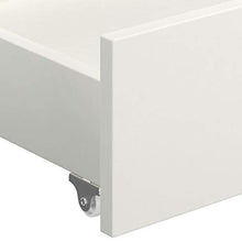 Lasamot Struttura Letto con 4 cassetti, Struttura Letto in Legno massello di Pino Adatto per Materasso 140x200 cm (Materasso Non Incluso), Bianco e Marrone