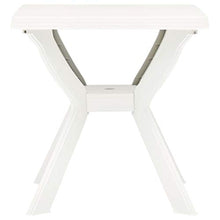 vidaXL Tavolo da Bistrò Pieghevole Robusto Durevole Leggero Elegante Tavola Giardino Pub Arredi per Esterni Bianco 70x70x72 cm in Plastica