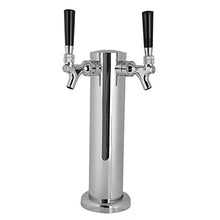 Rockyin Acciaio Inossidabile Birra Torre Rubinetto a Due Punte Tap Facile Installazione Birra Rubinetto