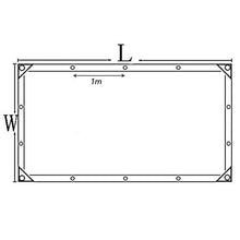 LSXIAO 100% Impermeabile Telone, Copertura in Plastica PE, A Prova di Vento A Prova di Polvere Serra Tenere Caldo con Rondelle Metalliche Mobili da Rivestimento, Pavimento, Auto