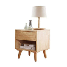H-CAR Comodino - Sedia Comodino Vintage Comodino Vintage con ripiano portaoggetti Angoli Comodino Accanto a Mobile per Soggiorno Camera da Letto Uso Ufficio 45 * 45 * 50 cm