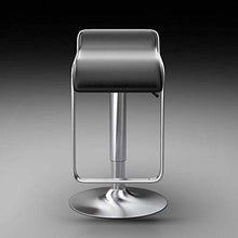 SGHH-UK Pelle sgabelli da Bar Bar Stool Faux Kitchen Sgabello Sgabello Nero Sedile Regolare 60-80cm