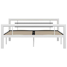 Tidyard Struttura Letto Matrimoniale in Metallo Bianco/Grigio con Doghe 140/160x200 cm,Giroletto Matrimoniale in Metallo con Doghe 140/160x200 cm,Telaio Letto Matrimoniale in Metallo con Doghe