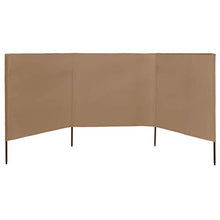 Tidyard Paravento a 3 Pannelli in Tessuto Giardino e Giardinaggio,Arredamento da Giardino e Accessori 400x120cm Grigio Talpa