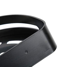 A sixx Portaoggetti angolare per Doccia, portaoggetti monostrato per Bagno in Alluminio Spaziale, portaoggetti da Parete per Doccia/Cucina/WC - Nero