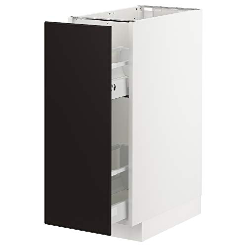 METOD base armadio/estraibile int raccordi 30x61.6x88 cm bianco/Kungsbacka antracite