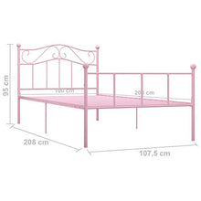 FAMIROSA Giroletto Rosa in Metallo 100x200 cm