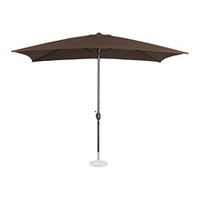 Uniprodo Ombrellone da Esterno Ombrello da Giardino Uni_Umbrella_SQ2030BR (Marrone, Rettangolare, 200 x 300 cm, 180 g/m2)