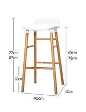 MYAOU Sgabelli da Bar Neri, mobili per la casa da Cucina Sedie da Bar in plastica con Schienale Basso e poggiapiedi Sgabello appollaiato per cucine Colazione da Pub