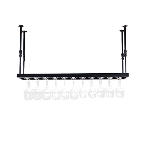 SuoANI Portabottiglie da Vino, Appendiabiti Cromato Portabicchieri Cromato Portabottiglie da Champagne, per Cucina da Bar （100 X 30 CM）