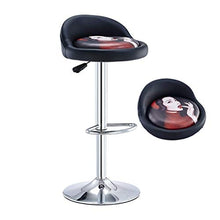 SANSHUI Bar Sgabelli Pelle Altezza Regolabile Sgabello con Back for Home Kitchen Spa Medical Salone Bar Stool 0916 (Color : C, Size : Bar Stools Set of 1)