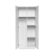 Inter Trade Corporation Factory 63 Armadio 2 Ante, Legno, Bianco, 80 x 60 x 193 cm