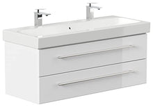 emotion ICON120CM000101DE - Lavabo con mobiletto, in Legno, 120 x 45 x 46,6 cm, Colore: Bianco Lucido