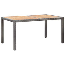 Tidyard Set da Pranzo da Giardino in Polyrattan, Tavolo Sedie da Giardino, Set Mobili da Giardino con Cuscini Grigio 7 pz