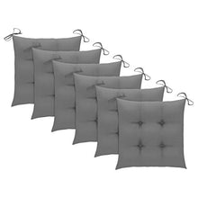vidaXL Sedie da Giardino Pieghevoli 6 pz con Cuscini Massello Acacia