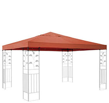 Quick-Star - Tetto di Ricambio per Gazebo, 3 x 3 m, Colore: Arancia rossa