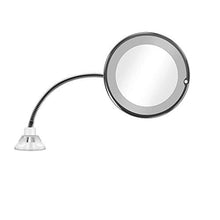 BD.Y Specchi per Trucco Specchio LED Specchio cosmetico ingranditore 10X Specchio da Barba Flessibile Girevole orientabile a 360 Gradi
