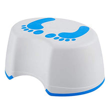 LZL Sgabello WC Multi-Function Squatty Vatty Bambini da poggiapiedi per Bambini Sgabello Antiscivolo Posizione igienica adeguata per la Salute Vasino Tozzo (Color : Blue+White, Dimensione : Medio)