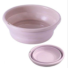 1PC Outdoor Pieghevole Lavabo Pieghevole Benna Contenitore Portatile Bacino Pieghevole in plastica lavabo Accessori per Il Bagno, S Rosa