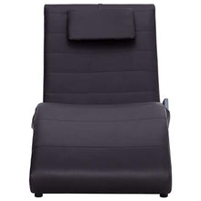 vidaXL Sdraio Massaggio con Cuscino Ergonomica Imbottita Comoda Design Moderno Funzione Massaggio Lettino Chaise Longue Poltrona Marrone in Similpelle