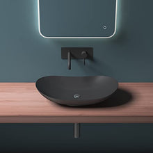 Mai & Mai Lavabo da Appoggio 63x36,5x14cm, Lavandino Bagno Brüssel858 Lavabo in Ceramica Bianca Nano Rivestimenti