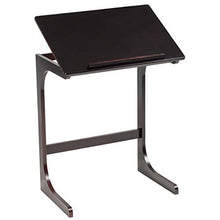 DREAMADE Tavolino Laterale da Divano in bambù, Tavolino per caffè e Colazione da Salotto con Design Forma a C per Divano e Poltrona, Tavolo Multifunzionale in bambù, Marrone Scuro, 60 x 40 x 70 cm
