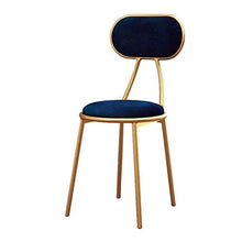 LWW Sgabelli, Ferro battuto nordici il trucco di stile Stool Sgabelli, tessuto caffetteria Possibilità sedia alta Sgabello Tempo libero High Chair Decoration Sgabello,Blu