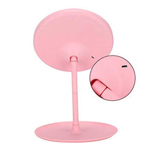 Specchio cosmetico, specchio per trucco da tavolo con ricarica USB con luce a LED e base di archiviazione per tavolo, bagno, viaggio