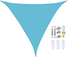 Triangolo Ombreggiante,Tenda Da Sole Impermeabile 95% Tettoia Per Protezione Solare Con Blocco UV Per Patio Esterno Da Giardino Pergolato,Con Kit Di Fissaggio A Fune,B,2.4 * 2.4 * 2.4m