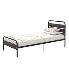 WGYDREAM Letto Letto Singolo Giroletto Nero con Testata in Legno per Ampio Spazio di Stoccaggio per Adulti Montaggio Facile, 90 X 200 Cm