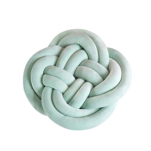 lffopt Cuscini Decorativi Bambini Cuscino Knot Cuscino Bianco Annodato Cuscino per Nodi Cuscini Decorativi Cuscino Morbido Cuscino Annodato Grigio Green