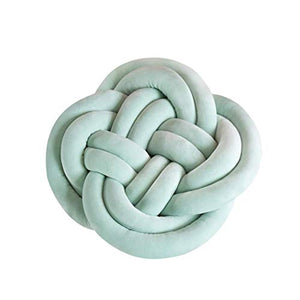 lffopt Cuscini Decorativi Bambini Cuscino Knot Cuscino Bianco Annodato Cuscino per Nodi Cuscini Decorativi Cuscino Morbido Cuscino Annodato Grigio Green