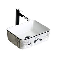 JPOYT-O sopra Il Contro Bacino Piazza Bagno Lavatoio Piccolo Mini Servizi igienici Un Foro 400x305x130mm