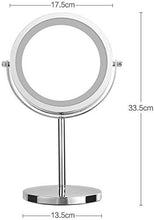 Specchio per il Trucco a LED, Grande Bagno da Bagno a Doppia banco da Tavolo, vanità, Rotazione a 360 °