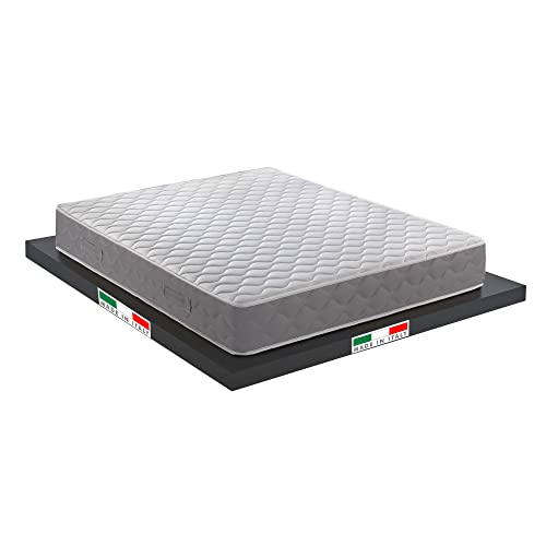 Materassimemory.eu - Materasso Molle insacchettate indipendenti Spring Basic Matrimoniale Mis. 160x190 Alto 22cm Anatomico, Ipoallergenico, Spedito Sottovuoto Arrotolato, 100% Made in Italy