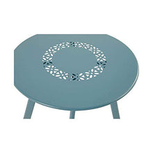 Gartentraum Tavolino in Acciaio Blu - Tavolo Amelie Blu / 35x40cm (HxDm)
